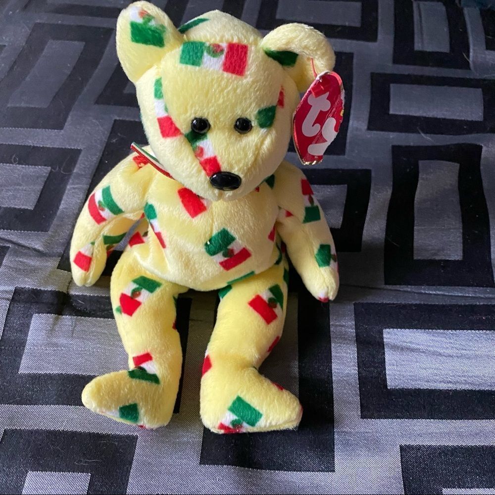 TY Beanie Baby “Twirls” the Super Cute Multicoloured Bear! (8.5 inch)